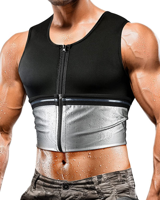 Men's Sauna Zipper Vest